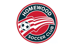Homewood Soccer Club logo — EW Motion Therapy Birmingham Alabama community partner.