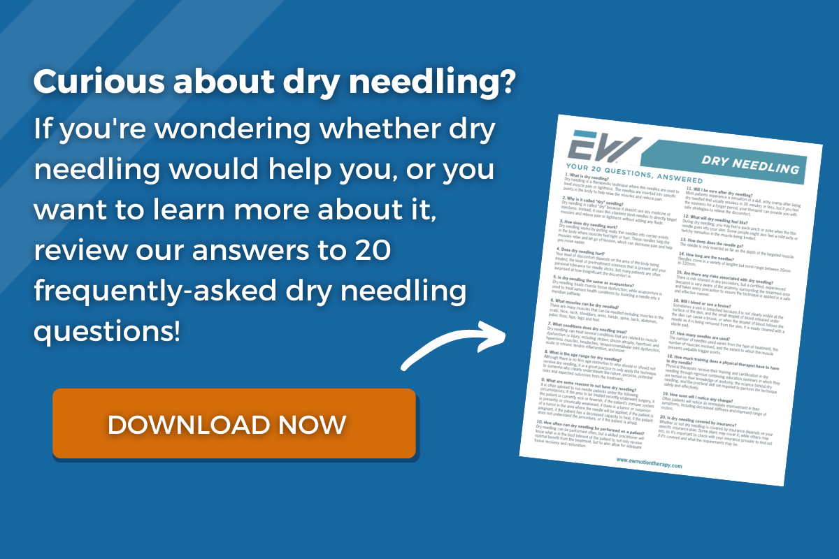 What Are The Types Of Dry Needling? How Electrical Stimulation Can Help 